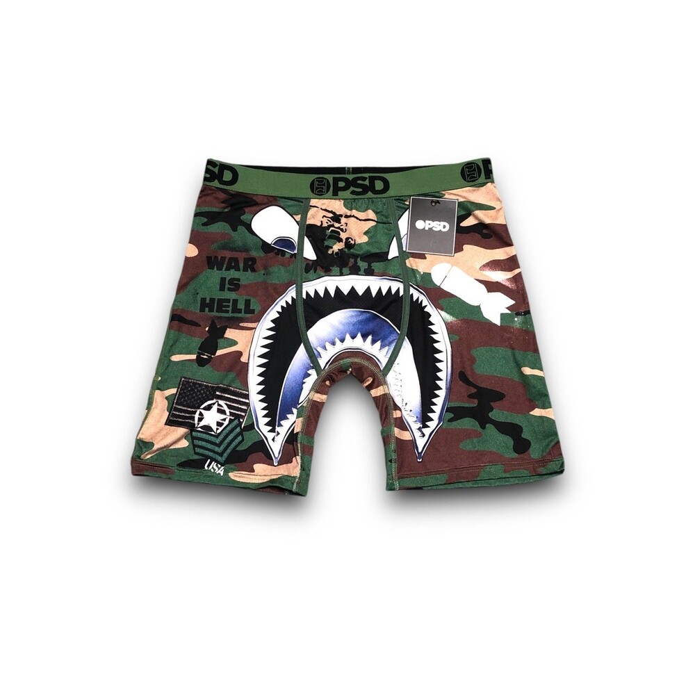 PSD Men's "War is Hell" WF Bomber Boxer Brief - Large